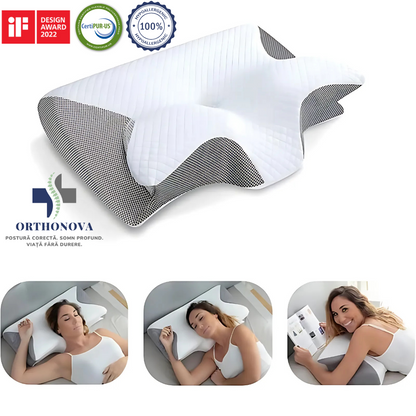 Pernă Ortopedică OrthoNova® - Cu Spumă cu Memorie