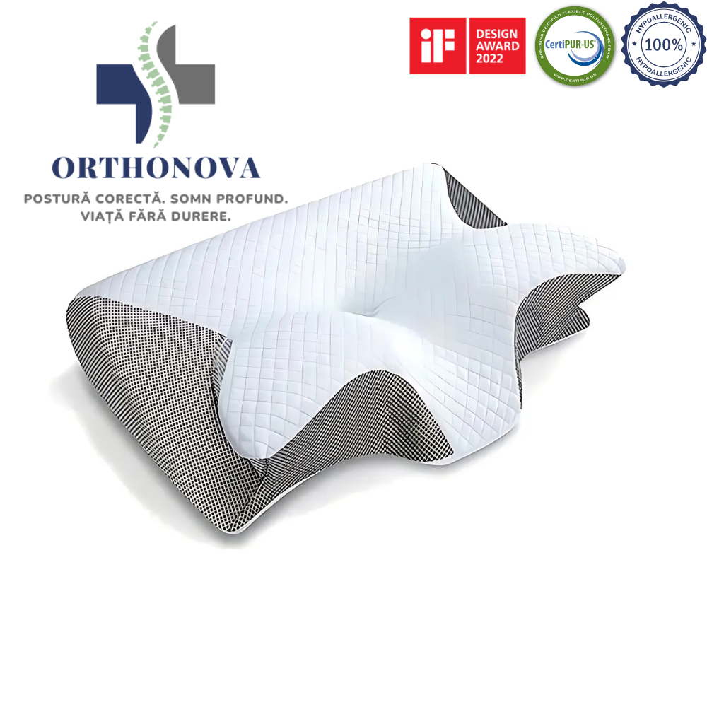 Pernă Ortopedică OrthoNova® - Cu Spumă cu Memorie